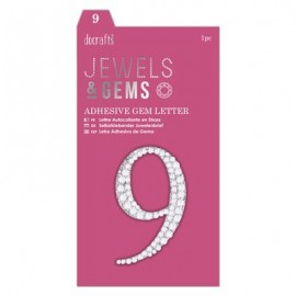 Adhesive Gem Number - 9 - Jewels & Gems