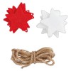 Create Christmas Red & White Felt Stars (8pcs)