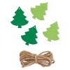 Create Christmas Green Felt Trees (8pcs)