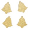 Glittered Wooden Toppers (12pcs) - Create Christmas - Bells
