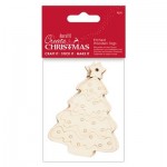 Etched Wooden Tags (4pk) - Create Christmas - Tree