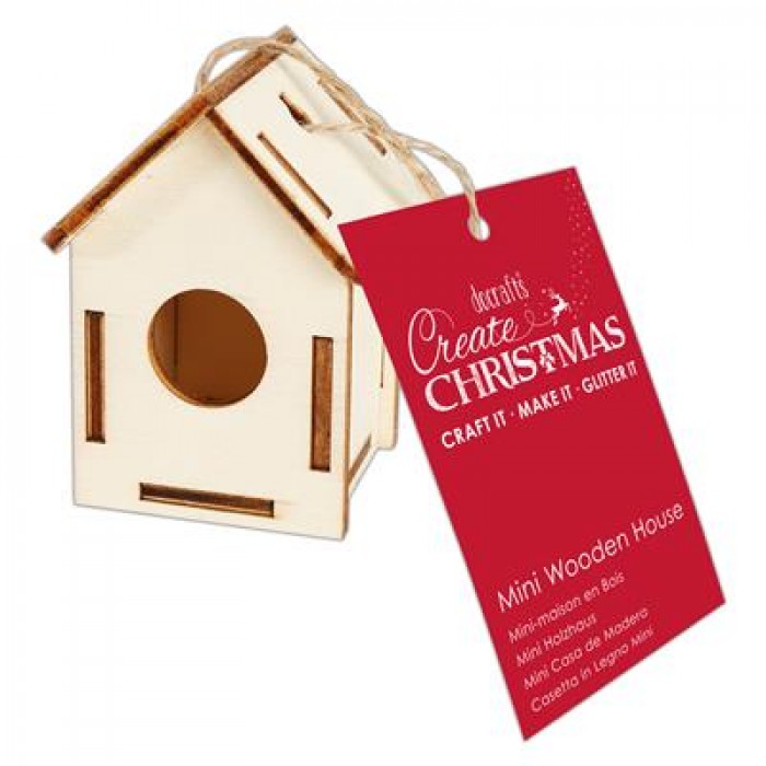 Mini Wooden House - Create Christmas - Circle Window
