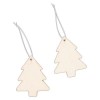 Glittered Wooden Tags (4pcs) - Create Christmas - Tree