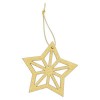 Glittered Wooden Tags (3pcs) - Create Christmas - Star