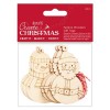 Festive Wooden Gift Tags (6pcs) - Create Christmas