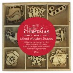 Wooden Shapes - Christmas Icons  (45pcs)