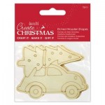 Etched Wooden Shapes (2pcs) - Car