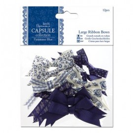 Large Ribbon Bows (12pcs) - Capsule - Parisienne Blue