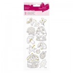 Colour In Glitter Stickers - Toadstools
