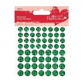 Shimmer Dome Stickers (60pcs) - Green