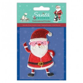 Embroidered Sticker - Santa and Friends