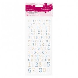 Glitter Dot Stickers - Mixed Numbers
