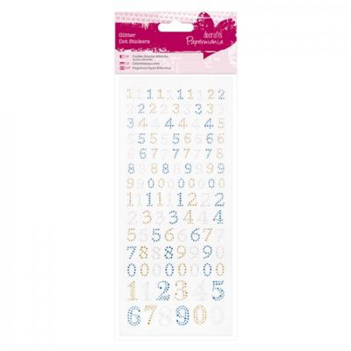 Glitter Dot Stickers - Mixed Numbers