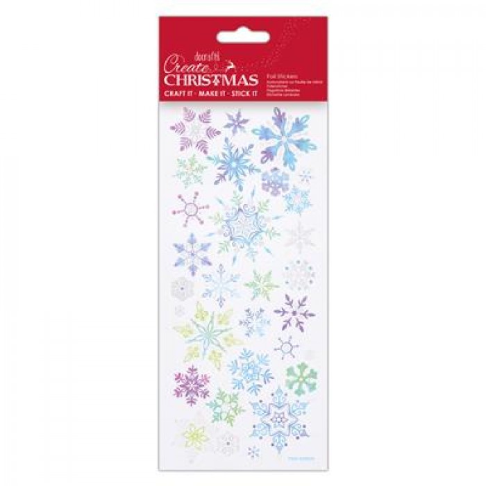 Foil Stickers - Create Christmas - Blue Snowflakes