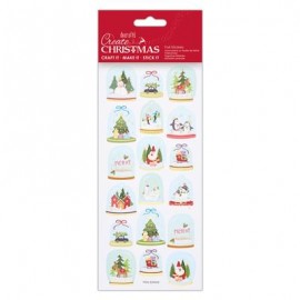 Foil Stickers - Create Christmas - Pretty Snowglobes