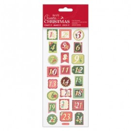 Foil Stickers - Create Christmas - Trad Advent
