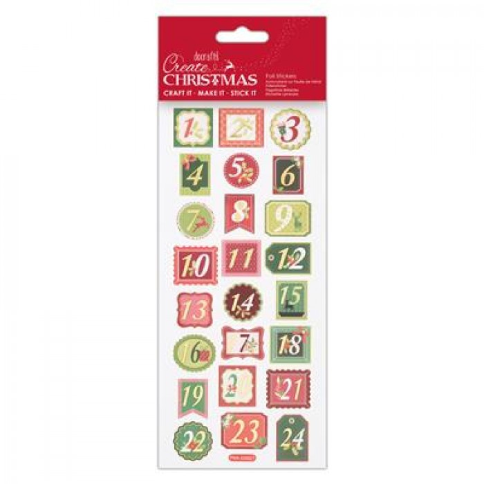 Foil Stickers - Create Christmas - Trad Advent