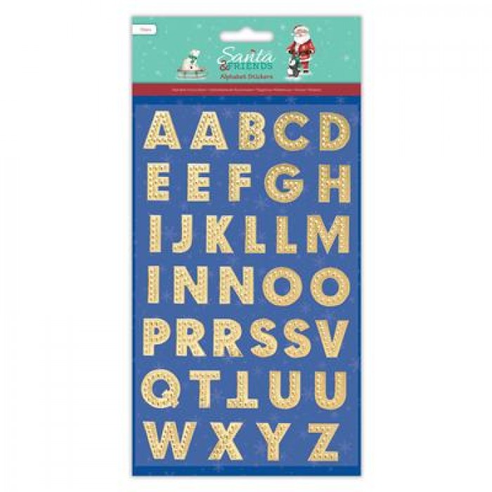 Alphabet Stickers (36pcs) - Santa and Friends