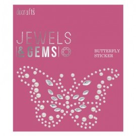 June 2017 Covermount - Jewels &amp; Gems Butterfly Gem Sticker (1pc)