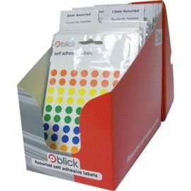 Blick Labels Dispenser Pop Pack Coloured 100 Bags