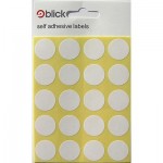 Blick Labels Circles 19mm 140 Labels