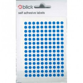 Blick Labels Circles Blue 5mm 980 Labels