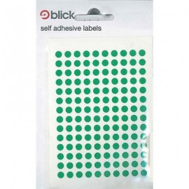Blick Labels Circles Green 5mm 980 Labels