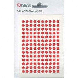 Blick Labels Circles Red 5mm 980 Labels