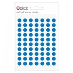 Blick Labels Circles Blue 8mm 490 Labels