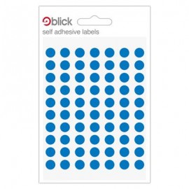 Blick Labels Circles Blue 8mm 490 Labels