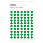 Blick Labels Circles Green 8mm 490 Labels