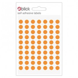 Blick Labels Circles Orange 8mm 490 Labels