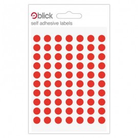 Blick Labels Circles Red 8mm 490 Labels