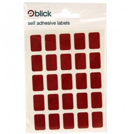 Blick Labels Red 12 x 18mm 175 Labels