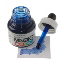 Magic Color Ink Liquid Acrylic Cobalt Blue 28ml with pipette MC500
