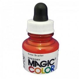 Magic Color Ink Liquid Acrylic Solar Scarlet 28ml with pipette MC600