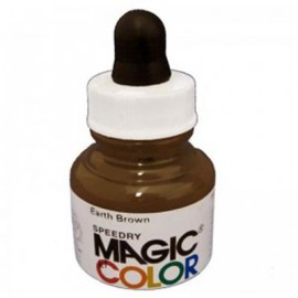 Magic Color Ink Liquid Acrylic Earth Brown 28ml with pipette MC700