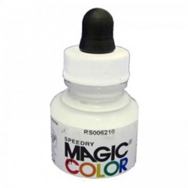 Magic Color Ink Liquid Acrylic Lunar White Opaque 28ml with pipette MC800