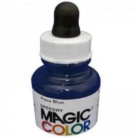 Magic Color Ink Liquid Acrylic Aqua Blue 28ml with pipette MC510