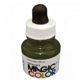 Magic Color Ink Liquid Acrylic Grecian Olive 28ml with pipette MC390