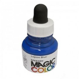 Magic Color Ink Liquid Acrylic Lagoon Blue 28ml with pipette MC520