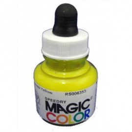 Magic Color Ink Liquid Acrylic Process Yellow 28ml with pipette MC120