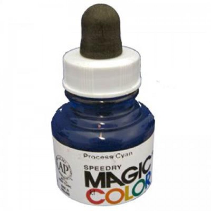 Magic Color Ink Liquid Acrylic Process Cyan 28ml with pipette MC530