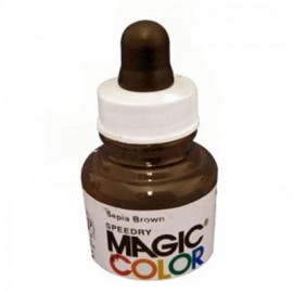 Magic Color Ink Liquid Acrylic Sepia Brown 28ml with pipette MC720