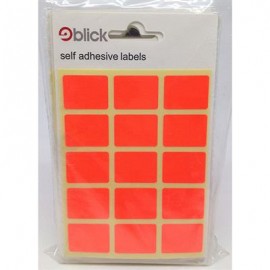 Blick Labels Fluorescent Red 19 x 25mm 105 Labels