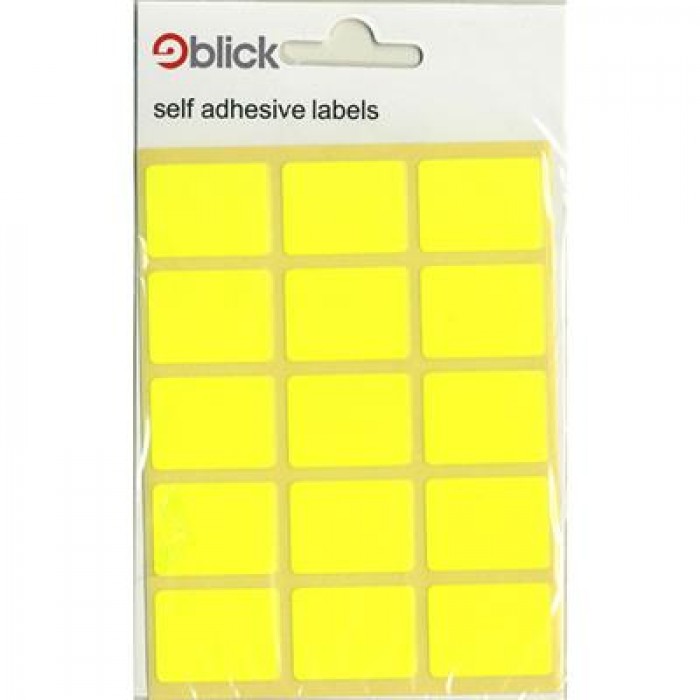 Blick Labels Fluorescent Yellow 19 x 25mm 105 Labels