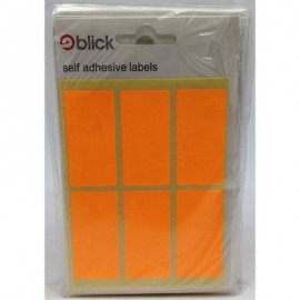 Blick Labels Fluorescent Orange 25 x 50mm 42 Labels