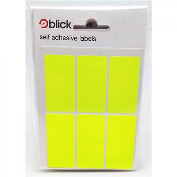 Blick Labels Fluorescent Yellow 25 x 50mm 42 Labels