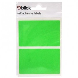 Blick Labels Fluorescent Green 50 x 80mm 8 Labels
