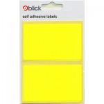 Blick Labels Fluorescent Yellow 50 x 80mm 8 Labels